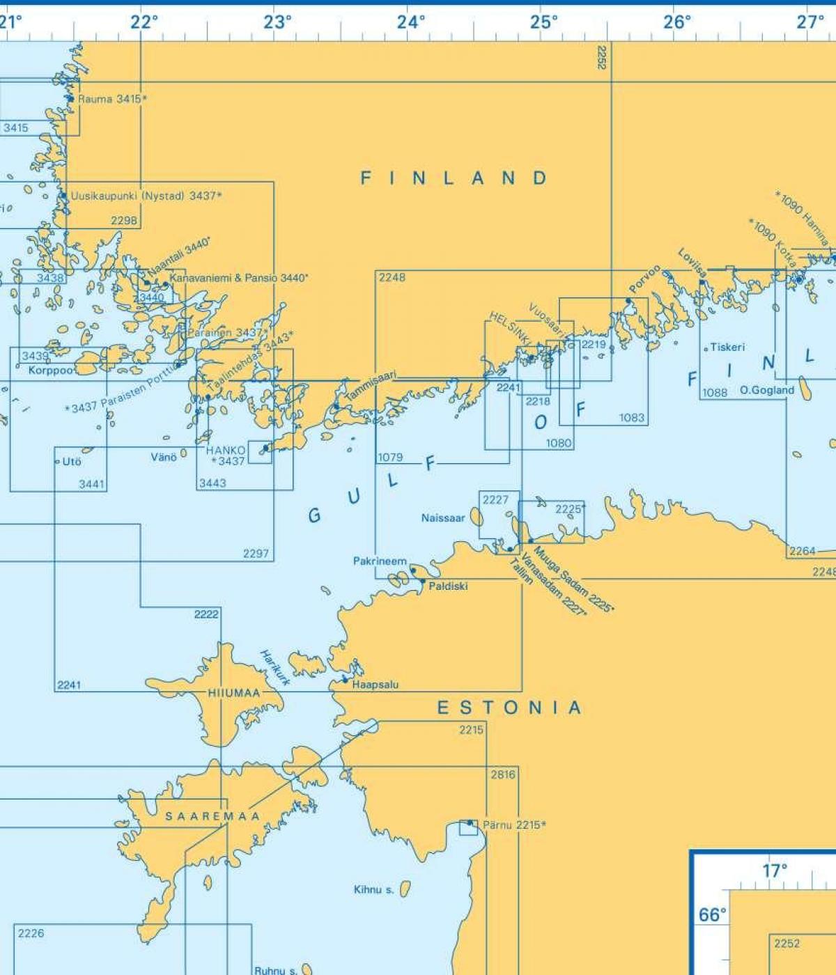 แผนที่ของอ่าวของฟินแลนด์ name