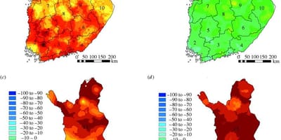 แผนที่ของฟินแลนด์สภาพอากาศ